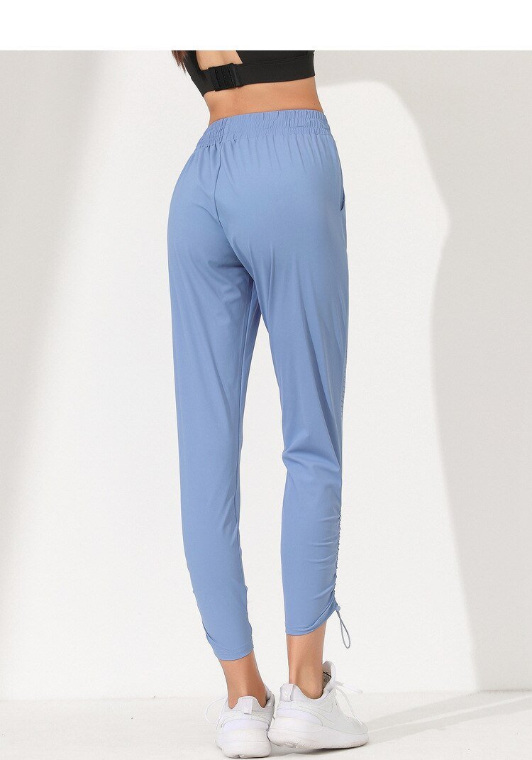 pantalon yoga bleu femme