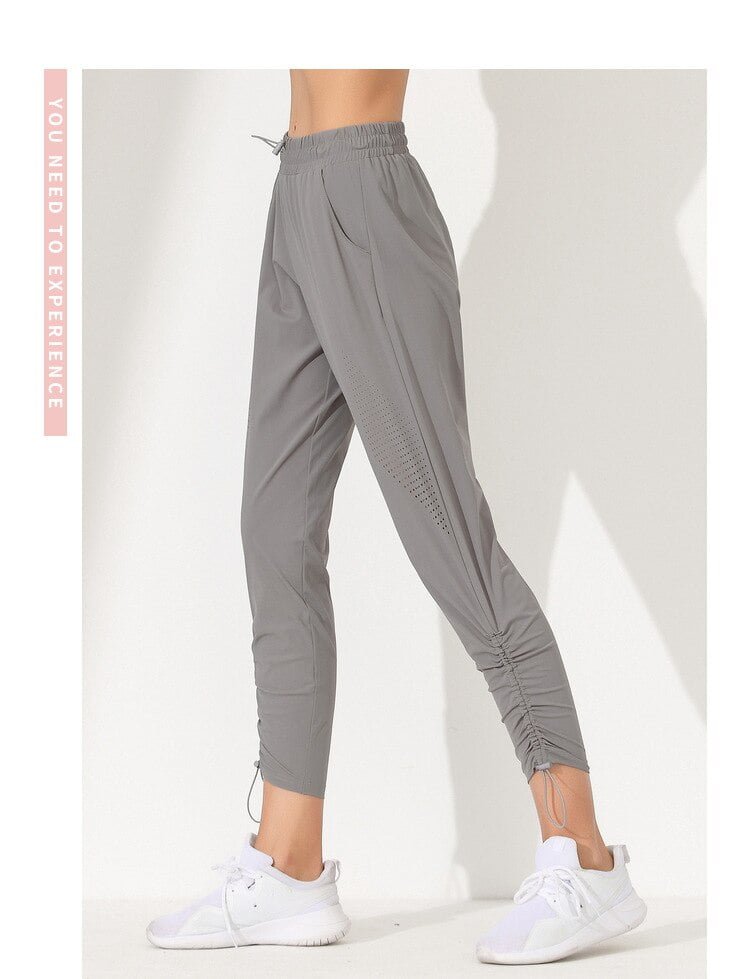 pantalon yoga gris femme