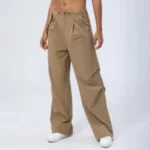 Pantalon de yoga fluide pour femme avec poches et cordon de serrage ajustable