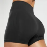 Short Sport Femme Moulant taille Haute noir